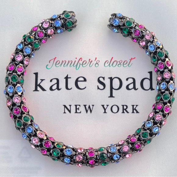 Kate Spade New York Multicolored Crystal Cuff Bracelet - Picture 1 of 7